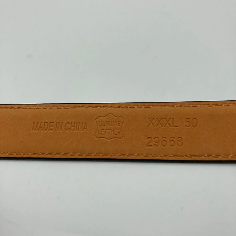 JEANS Men’s Genuine Leather Belt Black Color Size XXXL-50/29668